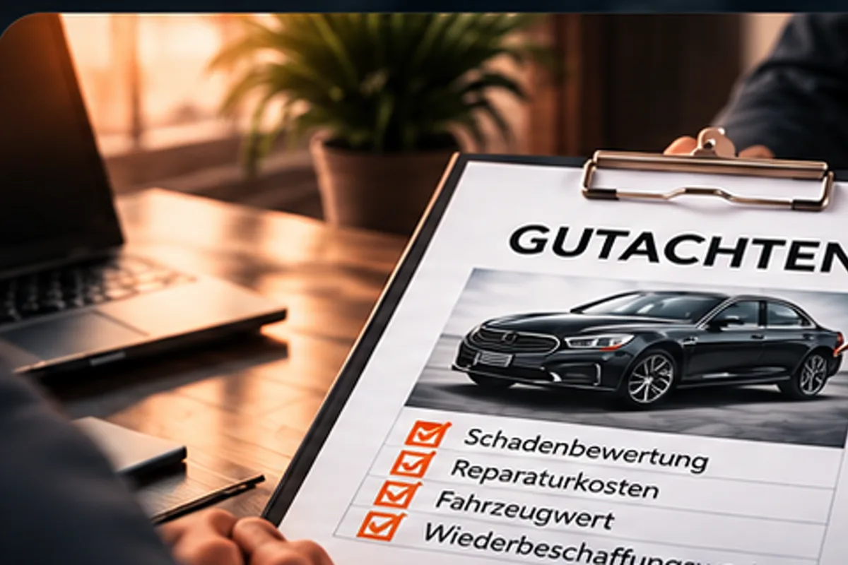 Fertiges Kfz-Gutachten als Grundlage für die Schadenregulierung