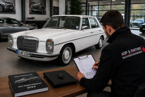 Wertgutachten für einen klassischen Mercedes