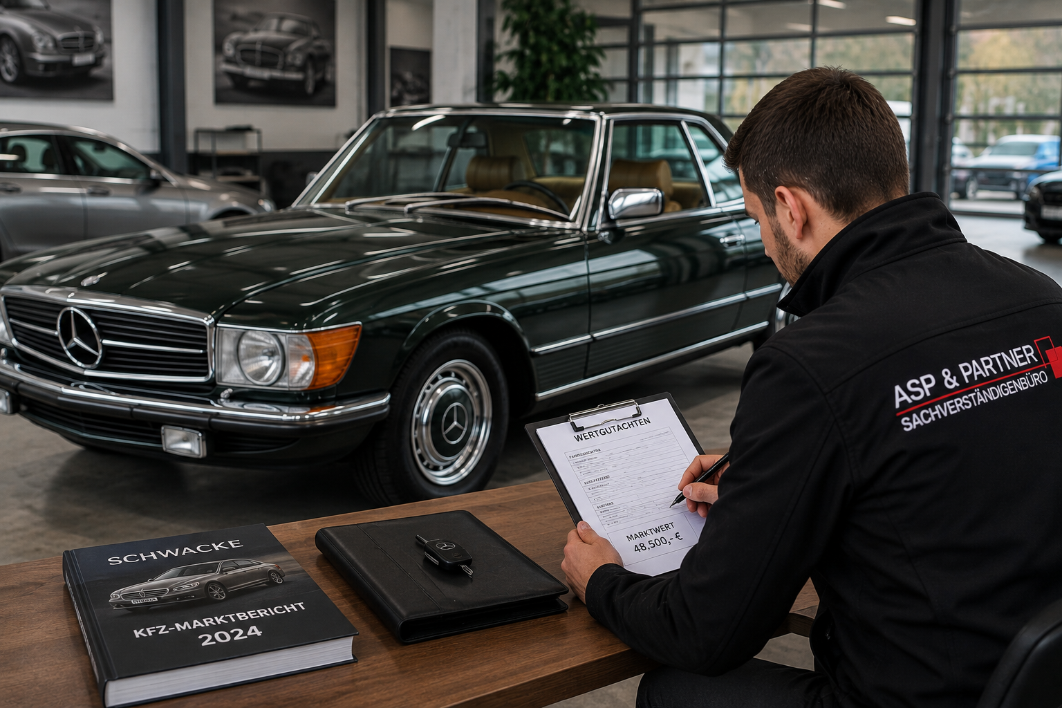 Wertgutachten für einen klassischen Mercedes